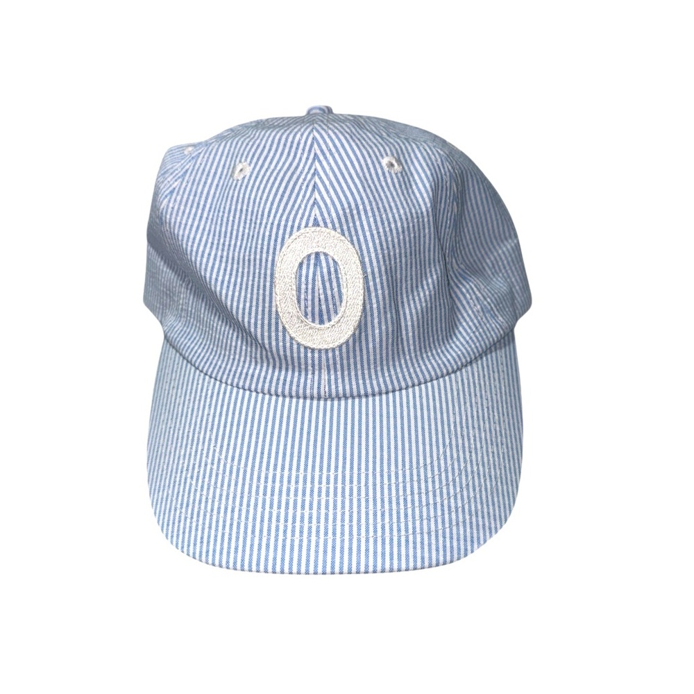 Rey to Z Striped Blue Cap with O Embroidery